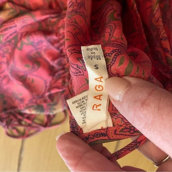 Raga Women’s Passion Struck Halter Maxi  Pink Print Dress NWOT small excellent - Picture 5 of 15